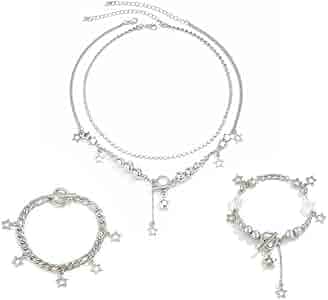 アクセサリー 203jewery  Star necklace Amazon.com: OJERRY Cool Silver Star Pendant Chunky Choker